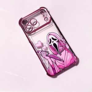 🩷 Ghost Face Transparent iPhone 17 Pro Max Case Halloween Baddie Edition 🩷